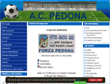 Tablet Screenshot of pedonacalcio.org